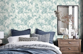 Обои 9914-3 фото в интерьере спальни превью