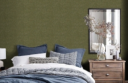 Обои RDT2209-7 фото в интерьере спальни превью