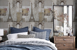 Обои RFE1616-2 фото в интерьере спальни превью