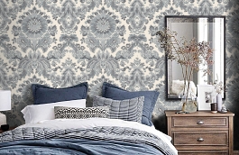 Обои RMC1701-6 фото в интерьере спальни превью