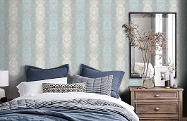 Обои ST54160-5 фото в интерьере спальни превью