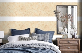 Обои 31875-1 фото в интерьере спальни превью