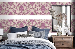 Обои 31875-4 фото в интерьере спальни превью