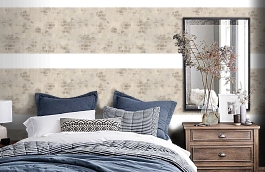 Обои 31876-4 фото в интерьере спальни превью