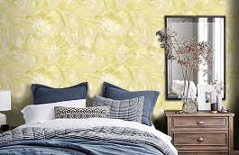 Обои 34379-2 фото в интерьере спальни превью