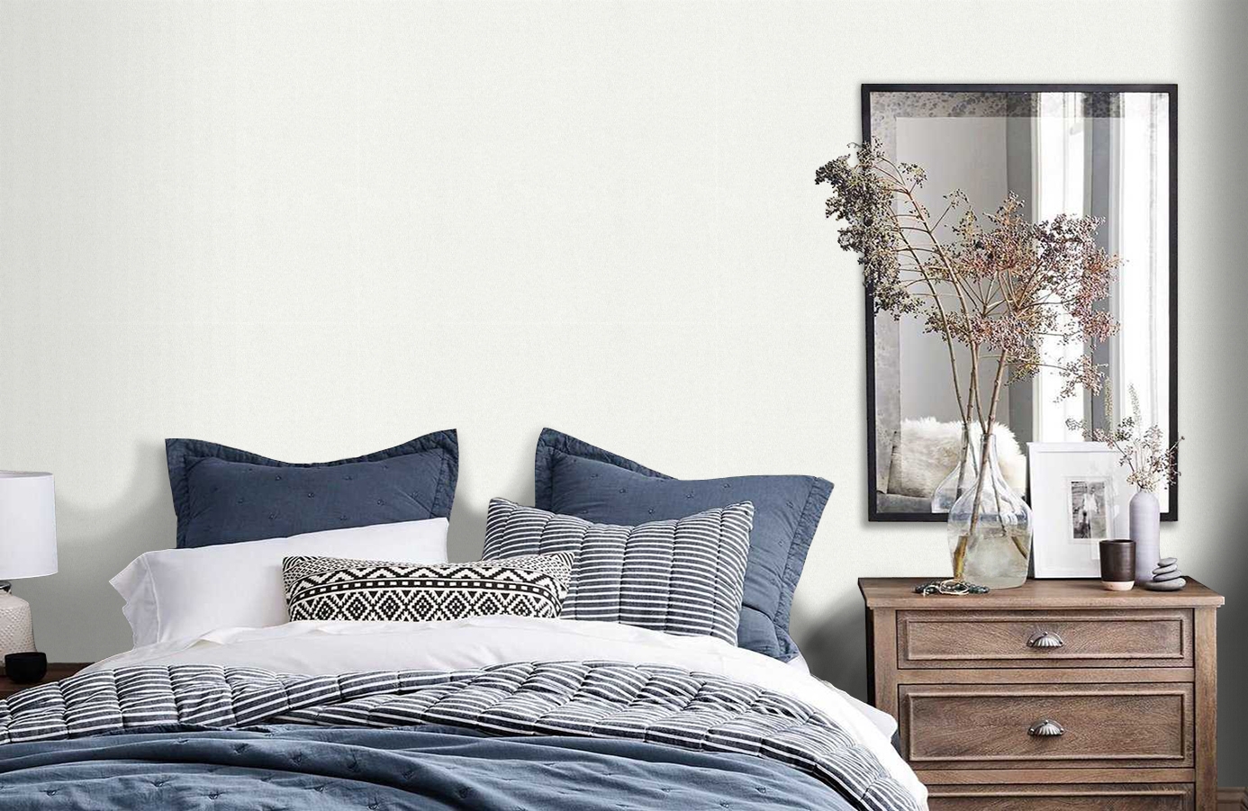 Обои 35479-1 фото в интерьере спальни