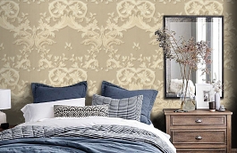 Обои 37163-4 фото в интерьере спальни превью