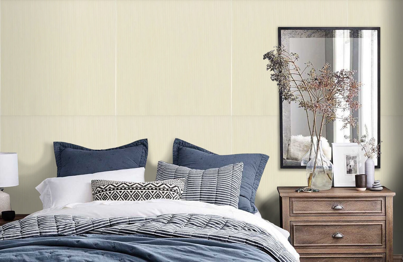 Обои 37167-2 фото в интерьере спальни