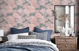 Обои 37557-1 фото в интерьере спальни превью