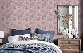 Обои 37644-1 фото в интерьере спальни превью