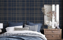 Обои 38016-4 фото в интерьере спальни превью