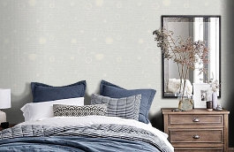 Обои 9490-11 фото в интерьере спальни превью