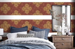 Обои 95473-6 фото в интерьере спальни превью