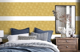 Обои 95474-7 фото в интерьере спальни превью