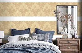 Обои 95475-1 фото в интерьере спальни превью