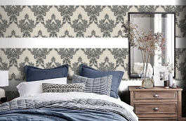 Обои 95475-2 фото в интерьере спальни превью