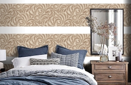 Обои 95476-3 фото в интерьере спальни превью