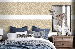 Обои 95476-4 фото в интерьере спальни превью