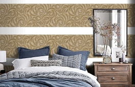 Обои 95476-5 фото в интерьере спальни превью