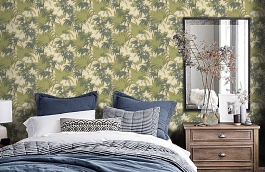 Обои 96099-1 фото в интерьере спальни превью