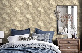 Обои 96099-5 фото в интерьере спальни превью