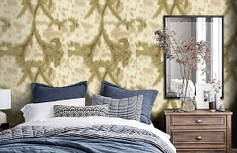 Обои 96242-4 фото в интерьере спальни превью