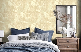 Обои 96243-1 фото в интерьере спальни превью