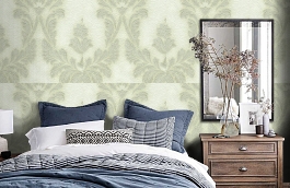 Обои 96265-1 фото в интерьере спальни превью