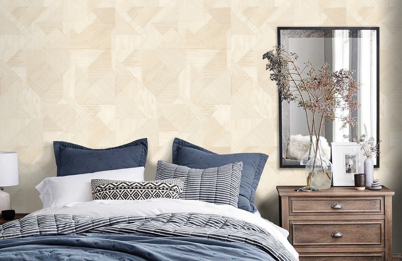 Обои 101604 фото в интерьере спальни