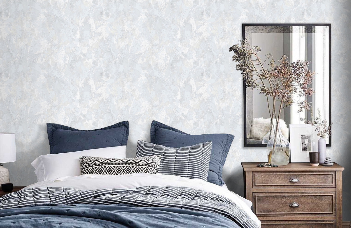 Обои 103804 фото в интерьере спальни