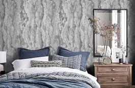 Обои 38381-06 фото в интерьере спальни превью