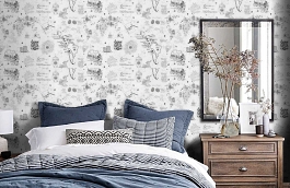 Обои 888611 фото в интерьере спальни превью