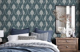 Обои 5030-5 фото в интерьере спальни превью