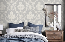 Обои 5055-4 фото в интерьере спальни превью