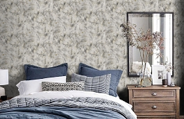 Обои 60106-1 фото в интерьере спальни превью