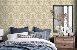 Обои 84101-1 фото в интерьере спальни превью