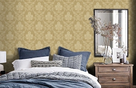 Обои 84103-5 фото в интерьере спальни превью