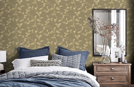 Обои 84127-5 фото в интерьере спальни превью