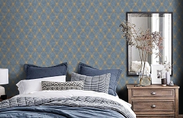 Обои 84162-5 фото в интерьере спальни превью