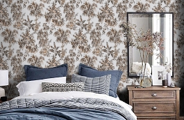 Обои 84194-2 фото в интерьере спальни превью