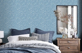 Обои 84218-5 фото в интерьере спальни превью