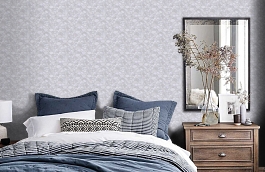 Обои 84232-1 фото в интерьере спальни превью