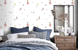 Обои 84241-2 фото в интерьере спальни превью