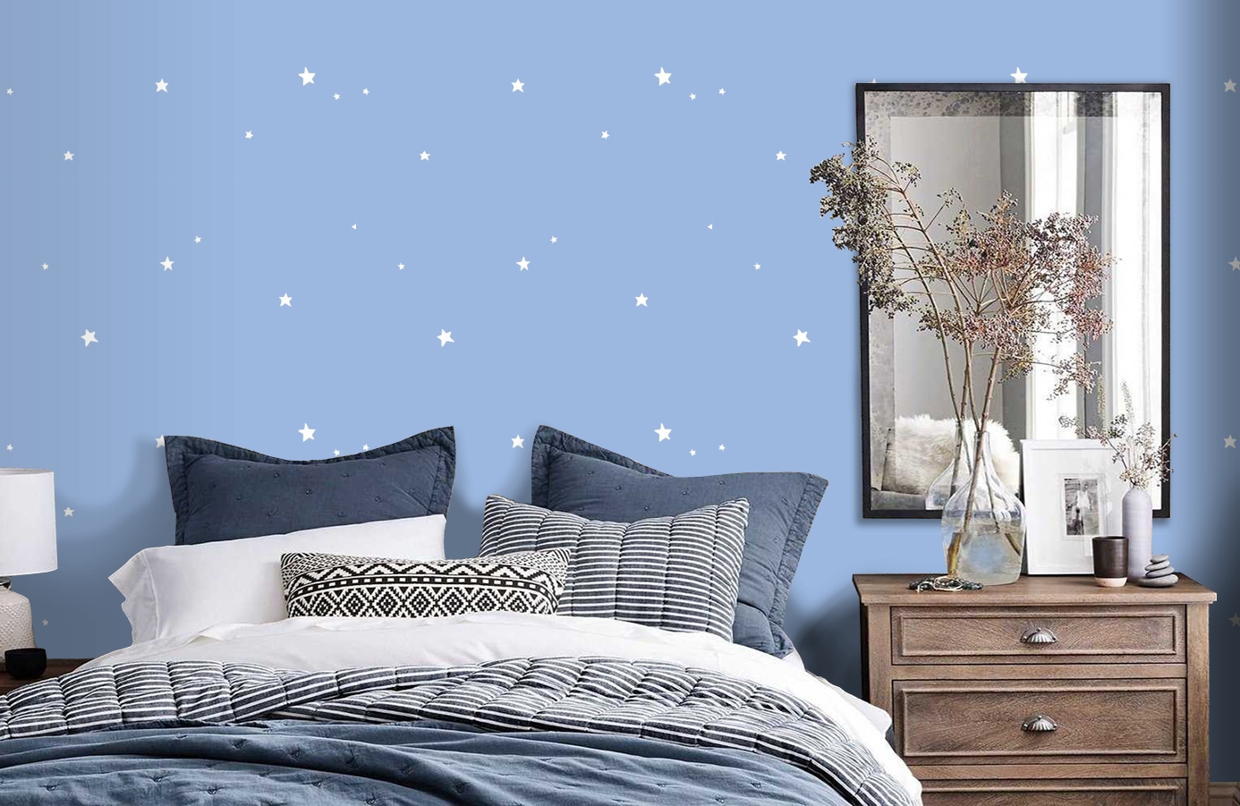 Обои 84247-8 фото в интерьере спальни