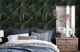 Обои 84264-6 фото в интерьере спальни превью