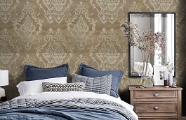 Обои 84272-2 фото в интерьере спальни превью
