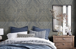 Обои 84272-3 фото в интерьере спальни превью