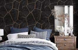 Обои 84274-7 фото в интерьере спальни превью