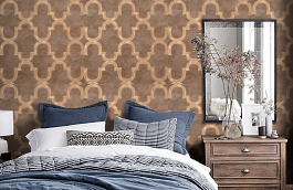 Обои 84275-6 фото в интерьере спальни превью