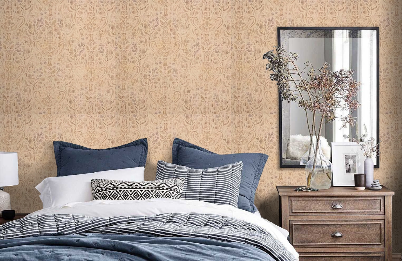 Обои 8033 фото в интерьере спальни Обои 8033 фото в интерьере спальни